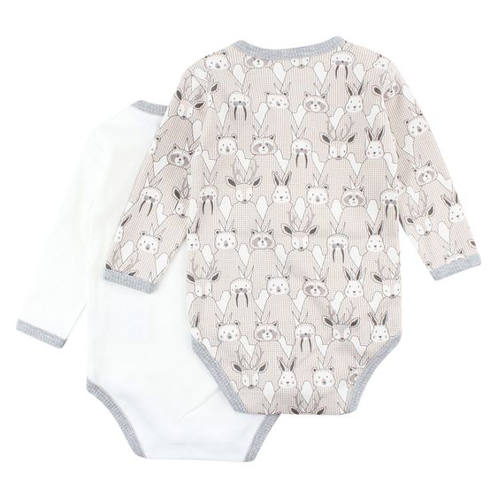 Fixoni Body 2er Pack Langarm - Future Offwhite - Gr. 62