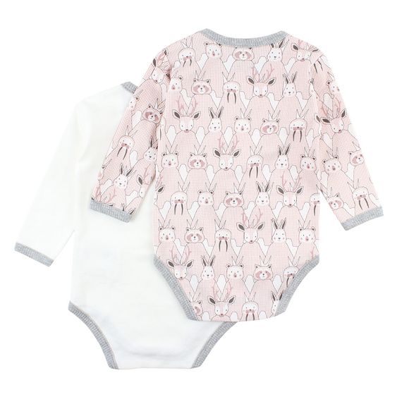 Fixoni Body 2er Pack Langarm - Future Rosa - Gr. 68