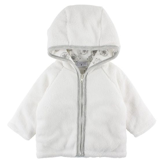 Fixoni Kuschel-Jacke wattiert - Igel Offwhite - Gr. 74