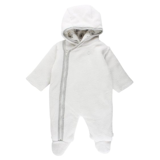 Fixoni Kuschel-Overall wattiert - Igel Offwhite - Gr. 68