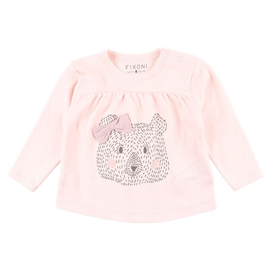 Fixoni Langarmshirt Future - Bär Rosa - Gr. 56