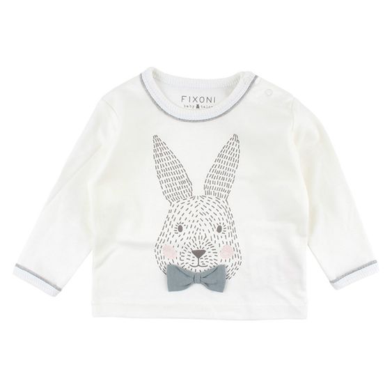 Fixoni Langarmshirt Future - Hase Offwhite - Gr. 56