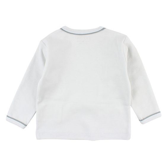 Fixoni Langarmshirt Future - Waschbär Blau - Gr. 56
