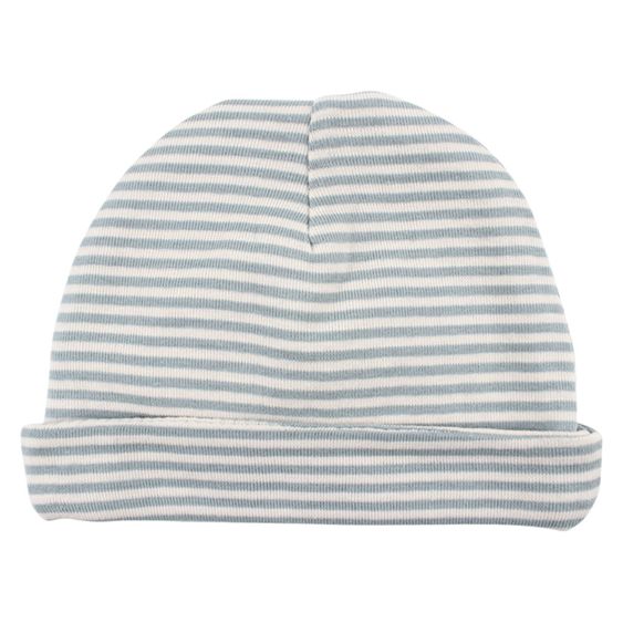 Fixoni Mütze Free - Streifen Navy Grau - Gr. 50/56