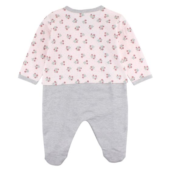 Fixoni Overall Hush Blumen - Rosa Grau - Gr. 56