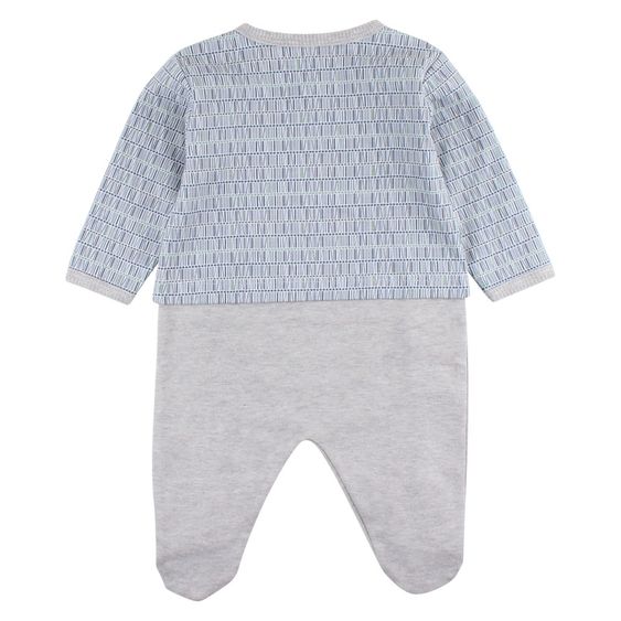 Fixoni Overall Hush Streifen - Blau Grau - Gr. 56