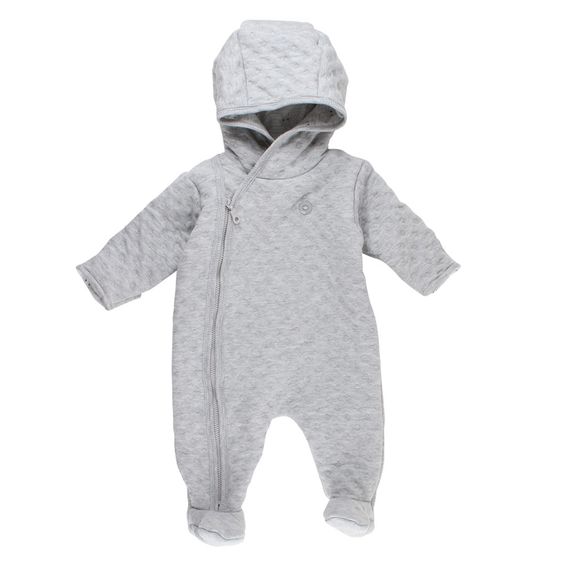 Fixoni Overall mit Kapuze - Grow Grau Melange - Gr. 56