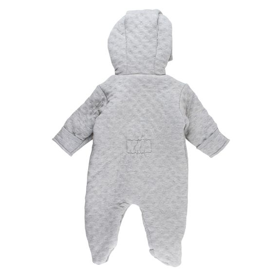 Fixoni Overall mit Kapuze - Grow Grau Melange - Gr. 56