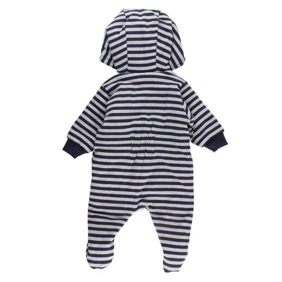 Fixoni Overall mit Kapuze - Grow Ringel Navy - Gr. 56