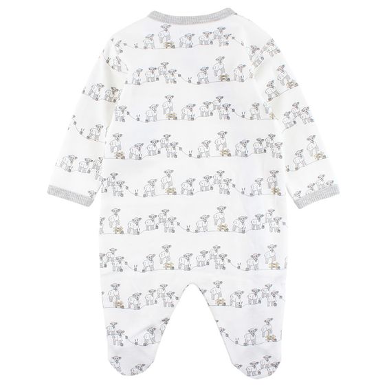 Fixoni Schlafanzug Einteier Lamm - Grau Offwhite - Gr. 56