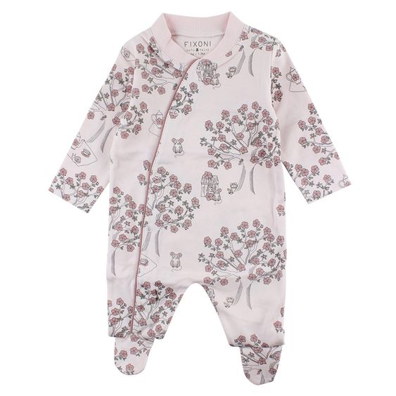 Fixoni Schlafanzug Einteiler - Grow Maus Rosa - Gr. 56