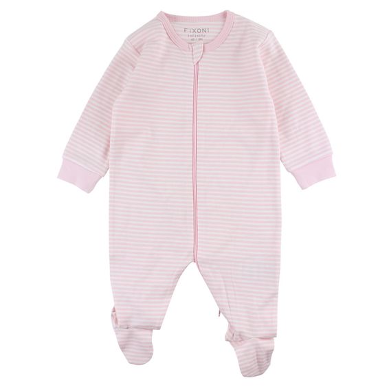 Fixoni Schlafanzug Einteiler Infinity - Ringel Rosa - Gr. 56