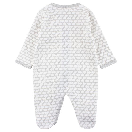 Fixoni Schlafanzug Einteiler Wolken - Grau Offwhite - Gr. 56