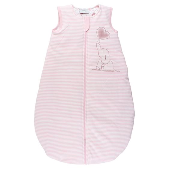Fixoni Schlafsack Elefant - Streifen Rosa - Gr. 62/68