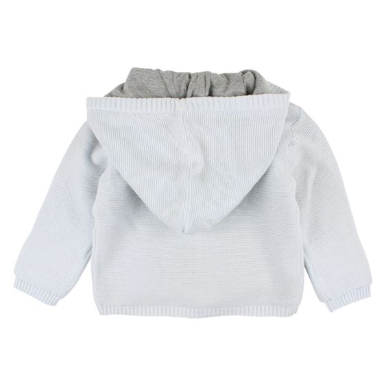 Fixoni Strickjacke mit Kapuze Enjoy - Zirkus Hellblau - Gr. 56