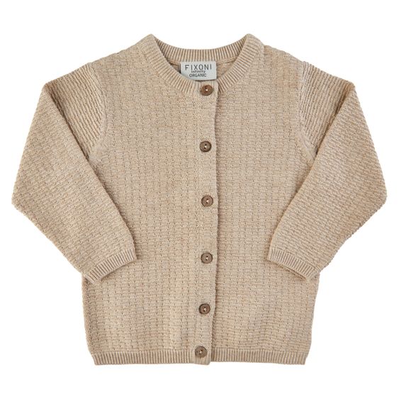 Fixoni Strickjacke - Sand Melange - Gr. 50