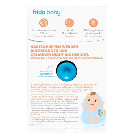 Fridababy Badebürste mit Massagefunktion - Aquamarine Perl