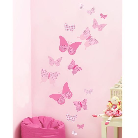 FunToSee 16 pcs wall sticker set - butterflies
