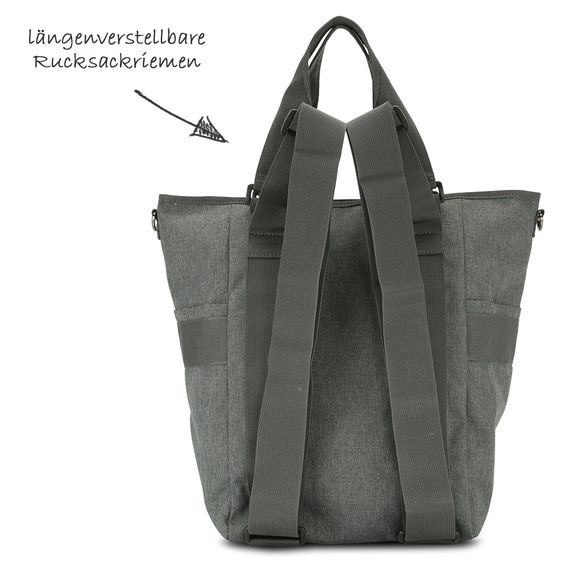 George Gina & Lucy Wickelrucksack Baby 2 Carry - Anthra Melange