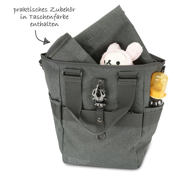 George Gina & Lucy Wickelrucksack Baby 2 Carry - Anthra Melange