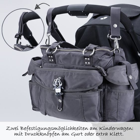 George Gina & Lucy Wickeltasche Baby 2 Go - Grey-p-fruit