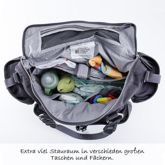 George Gina & Lucy Wickeltasche Baby 2 Go - Grey-p-fruit