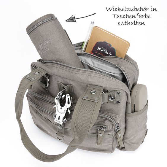 George Gina & Lucy Wickeltasche Baby 2 Kiss - Beige Melange