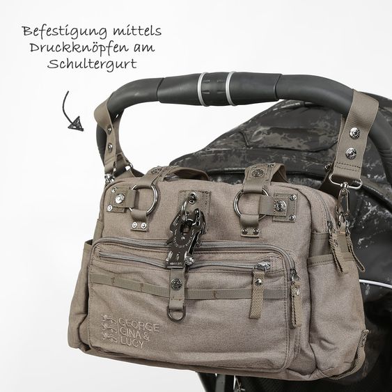 George Gina & Lucy Wickeltasche Baby 2 Kiss - Beige Melange