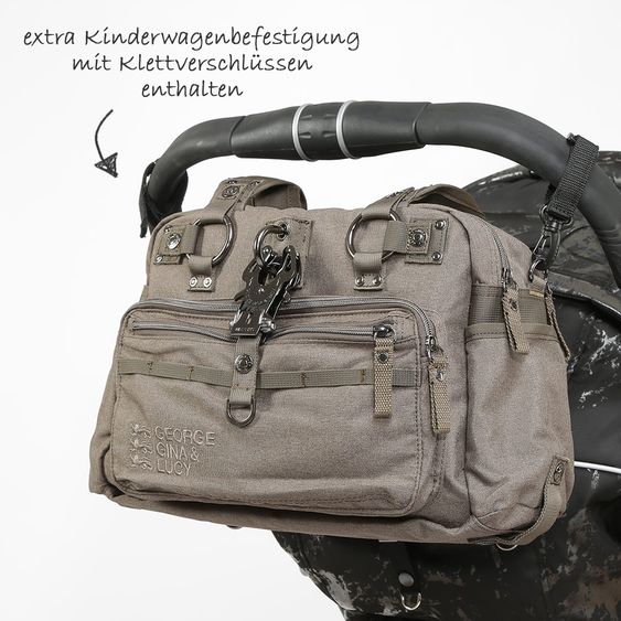 George Gina & Lucy Wickeltasche Baby 2 Kiss - Beige Melange