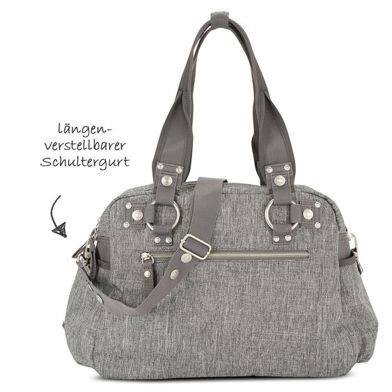 George Gina & Lucy Wickeltasche Baby 2 Kiss - Grey Melange