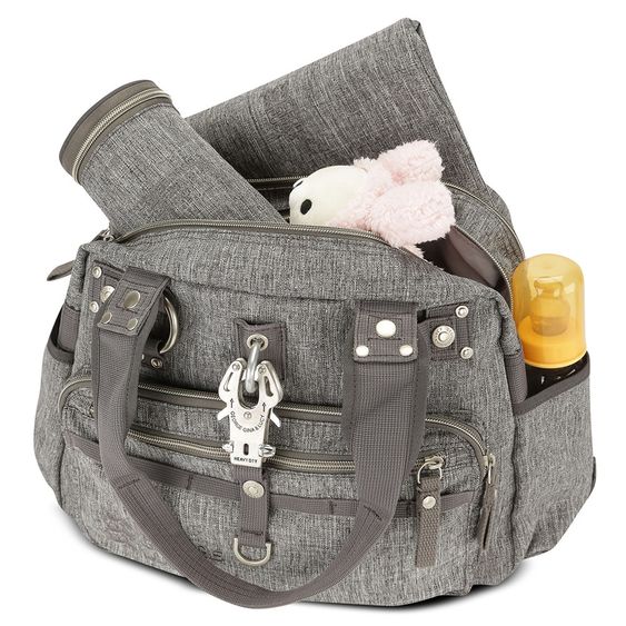 George Gina & Lucy Wickeltasche Baby 2 Kiss - Grey Melange