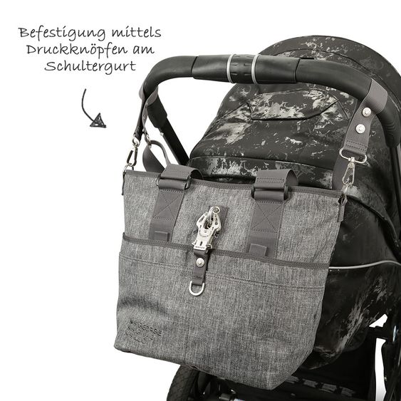 George Gina & Lucy Wickeltasche Baby 2 Love - Grey Melange