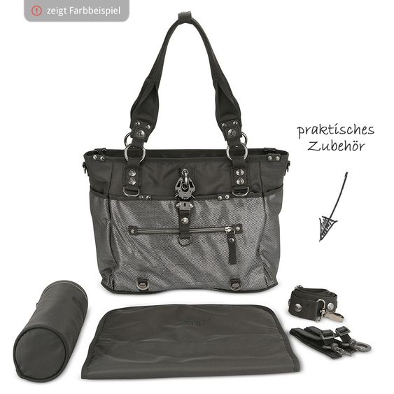 George Gina & Lucy Wickeltasche Baby 2 Rock - Anthra Melange
