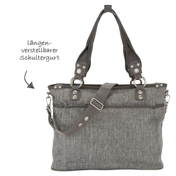 George Gina & Lucy Wickeltasche Baby 2 Rock - Grey Melange