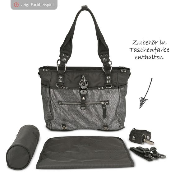 George Gina & Lucy Wickeltasche Baby 2 Rock - Grey Melange