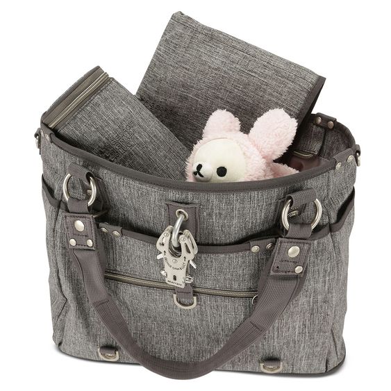 George Gina & Lucy Wickeltasche Baby 2 Rock - Grey Melange