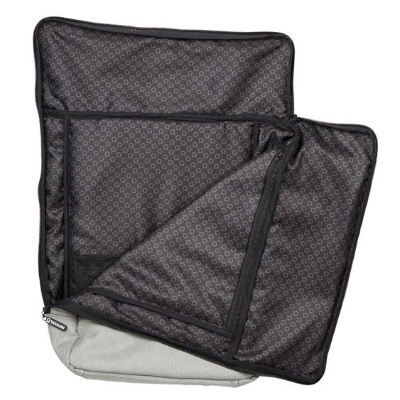 Gesslein 2 in 1 Wickelrucksack & Wickeltasche N°6 mit Wickelunterlage und vielen Fächern - Granitgrau Meliert