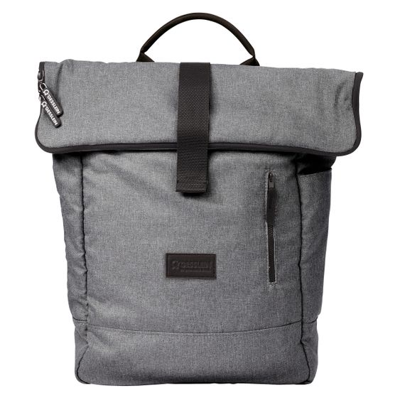 Gesslein Zaino fasciatoio 2 in 1 e borsa fasciatoio N°6 con fasciatoio e numerosi scomparti - Grigio
