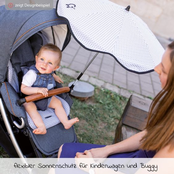 Gesslein Sonnenschirm mit UV 50+ für Oval- und Rundrohrgestelle - Marine