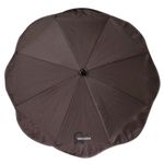 Sonnenschirm mit UV 50+ für Oval- und Rundrohrgestelle - Schokobraun