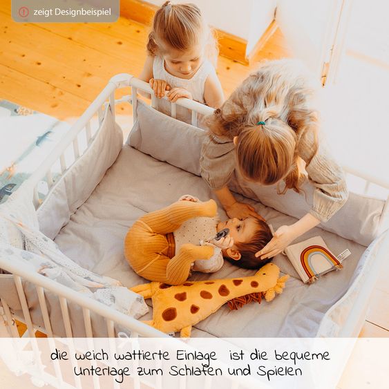 Geuther Laufgittereinlage für Belami Plus, Euro-Parc Plus, Lucilee Plus 97 x 97 cm - Party Animals