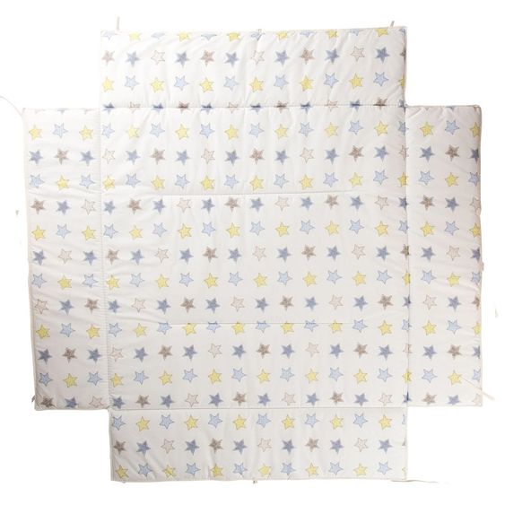 Geuther Laufgittereinlage für Belami Plus, Euro-Parc Plus, Lucilee Plus 97 x 97 cm - Sternchen - Weiß