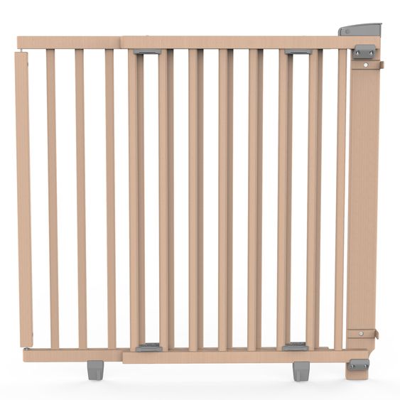 Geuther Cancelletto di protezione per porte 2734 Altezza 83 cm anche adatto per animali domestici 78,5 - 133 cm - Legno - Bianco