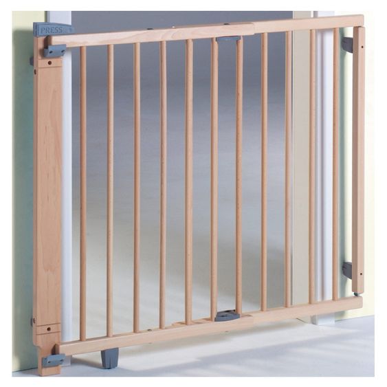 Geuther Türschutzgitter Holz 97 - 139 cm - Natur