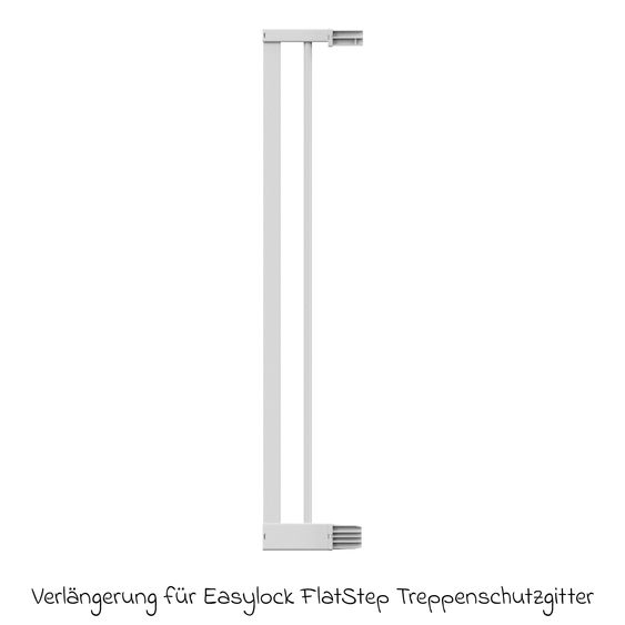Geuther Prolunga per cancelletto di sicurezza per porte 10 cm adatto per Easylock Flatstep Metal - Metallo - Bianco