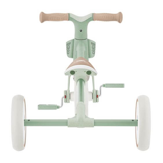 GLOBBER Tricycle 2-in-1 Learning Trike PLUS ECO à Partir De 12 Mois Jusqu’à 3 Ans Charge Jusqu’à 22 Kg Inclus Panier De Guidon - Sauge Verte