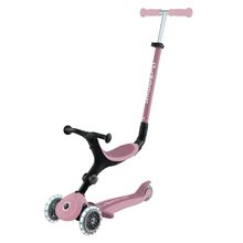3-in-1 Vehicle GO-UP Active Lights ECO Scooter, Tricycle, Balance Bike from 15 months to 7 years with light-up wheels, load capacity up to 50 kg - Berry