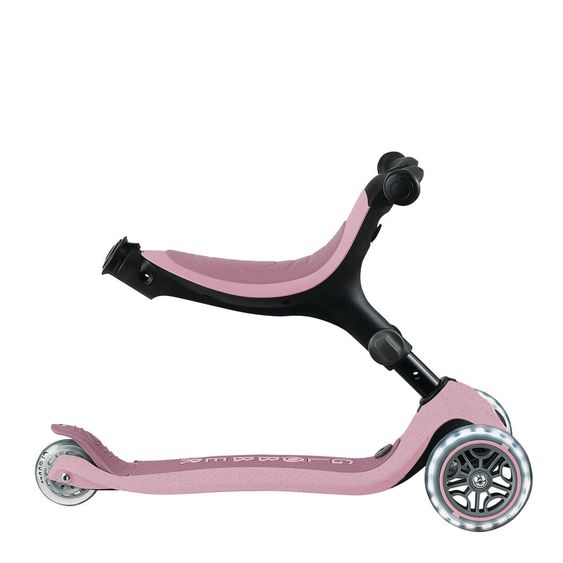 GLOBBER Véhicule 3-in-1 GO-UP Active Lights ECO Roller, Tricycle, Draisienne à partir de 15 Mois jusqu’à 7 Ans avec Roues Lumineuses jusqu’à 50 kg de Charge - Baie