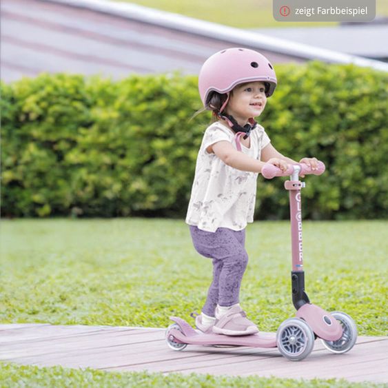 GLOBBER Véhicule 3-in-1 GO-UP Active Lights ECO Roller, Tricycle, Draisienne à partir de 15 Mois jusqu’à 7 Ans avec Roues Lumineuses jusqu’à 50 kg de Charge - Myrtille
