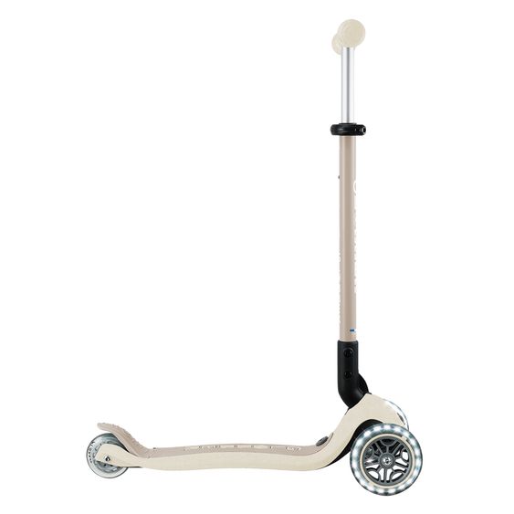GLOBBER Véhicule 3-in-1 GO-UP Active Lights ECO Roller, Tricycle, Draisienne à partir de 15 Mois jusqu’à 7 Ans avec Roues Lumineuses jusqu’à 50 kg de Charge - Noix De Coco Blanc